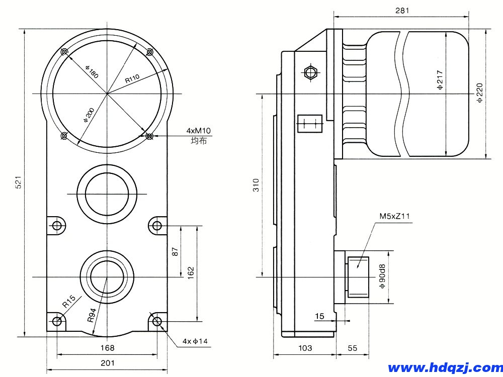LDAC1型驅(qū)動(dòng)裝置安裝尺寸圖.jpg LDAC1型驅(qū)動(dòng)裝置安裝尺寸圖.jpg