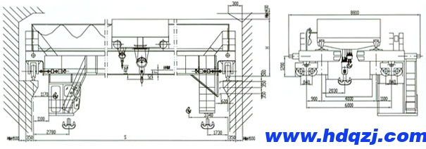 QD型75/20噸電動雙梁橋式起重機 QD型75/20噸電動雙梁橋式起重機