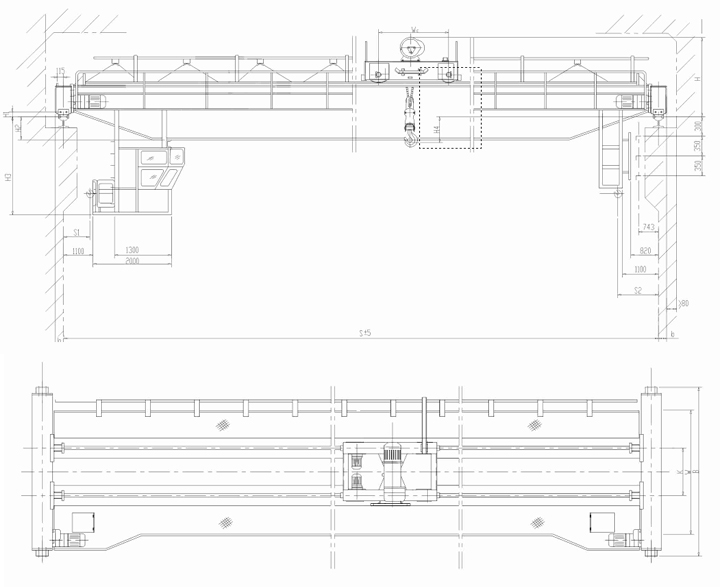 LH型電動葫蘆梁式起重機(jī) LH型電動葫蘆梁式起重機(jī)
