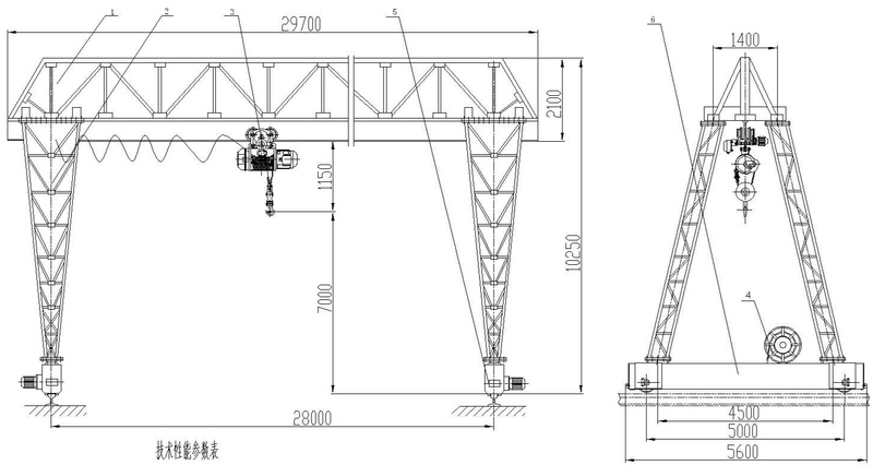 花架龍門吊圖紙 花架龍門吊圖紙